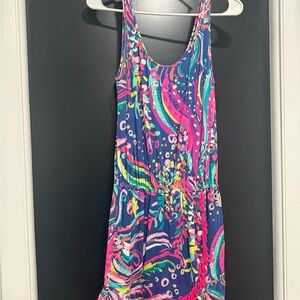 Lilly Pulitzer Multi Color Sleeveless Fringe Romper
